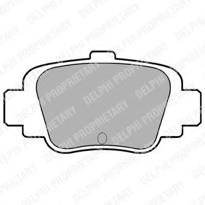Тормозные колодки DELPHI LP780