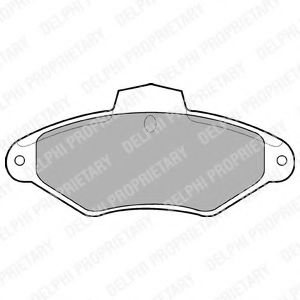 Тормозные колодки DELPHI LP787