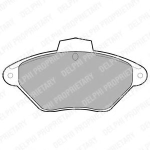 Тормозные колодки DELPHI LP792