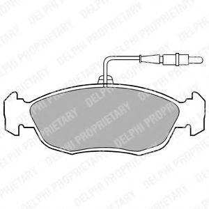 Тормозные колодки DELPHI LP793