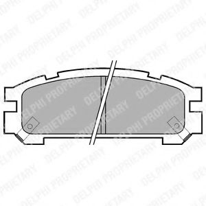 Тормозные колодки DELPHI LP814