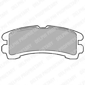 Тормозные колодки DELPHI LP816
