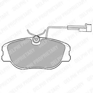 Тормозные колодки DELPHI LP875