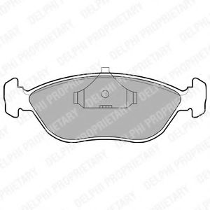 Тормозные колодки DELPHI LP876