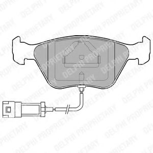 Тормозные колодки DELPHI LP886