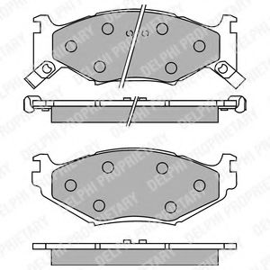 Тормозные колодки DELPHI LP891