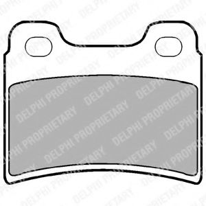 Тормозные колодки DELPHI LP904