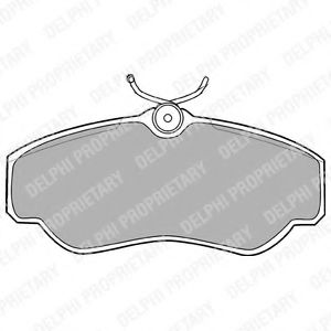 Тормозные колодки DELPHI LP913