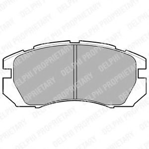 Тормозные колодки DELPHI LP930