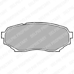 Тормозные колодки DELPHI LP934
