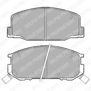 Тормозные колодки DELPHI LP942