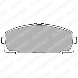 Тормозные колодки DELPHI LP989
