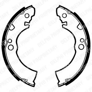 Тормозные колодки барабанные DELPHI LS1285