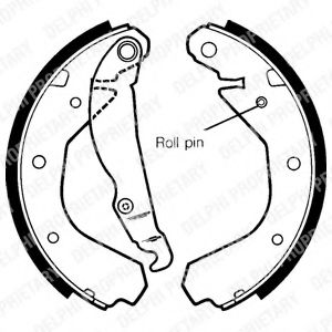 Тормозные колодки барабанные DELPHI LS1307