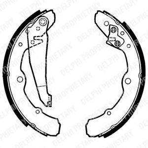 Тормозные колодки барабанные DELPHI LS1317