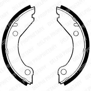 Тормозные колодки барабанные DELPHI LS1375