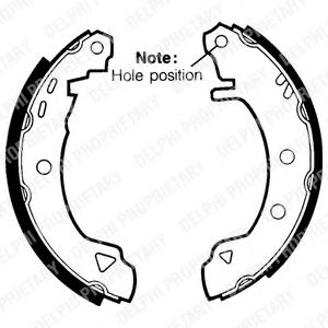 Тормозные колодки барабанные DELPHI LS1402