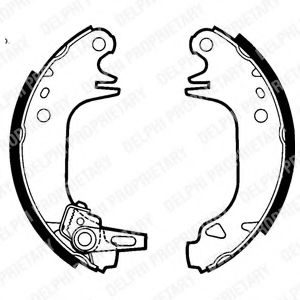 Тормозные колодки барабанные DELPHI LS1423