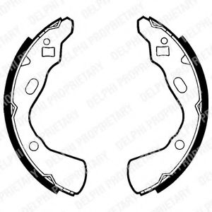 Тормозные колодки барабанные DELPHI LS1437