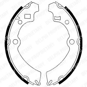 Тормозные колодки барабанные DELPHI LS1586