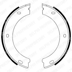 Тормозные колодки барабанные DELPHI LS1597