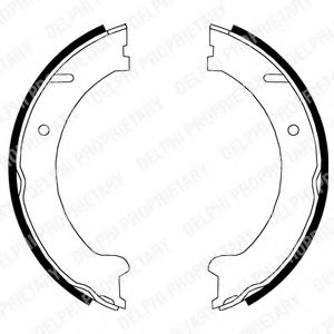 Тормозные колодки барабанные DELPHI LS1832