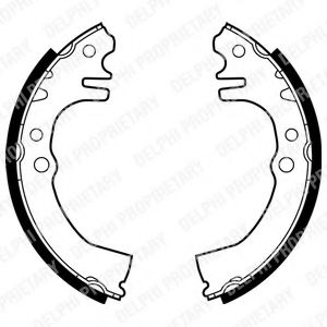 Тормозные колодки барабанные DELPHI LS1874