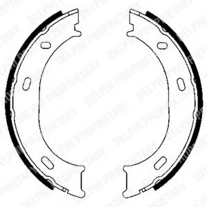 Тормозные колодки барабанные DELPHI LS1905