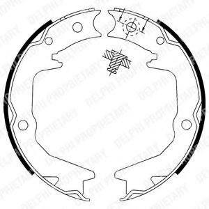 Тормозные колодки барабанные DELPHI LS1913