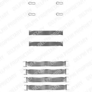 Скобы тормозных колодок DELPHI LX0019