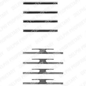 Скобы тормозных колодок DELPHI LX0035
