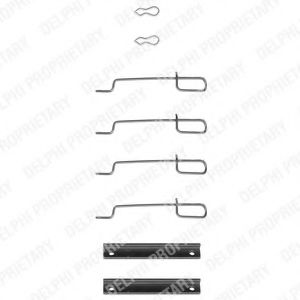 Скобы тормозных колодок DELPHI LX0044