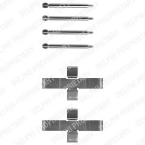 Скобы тормозных колодок DELPHI LX0047