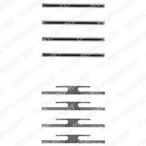 Скобы тормозных колодок DELPHI LX0055