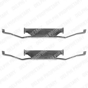 Скобы тормозных колодок DELPHI LX0074