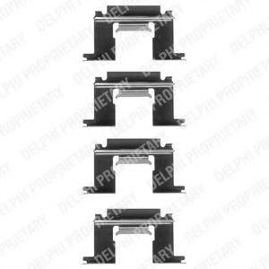 Скобы тормозных колодок DELPHI LX0077
