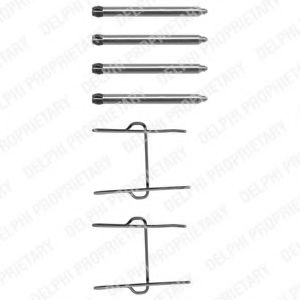 Скобы тормозных колодок DELPHI LX0081