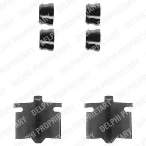 Скобы тормозных колодок DELPHI LX0082