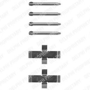 Скобы тормозных колодок DELPHI LX0093
