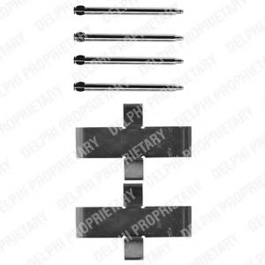 Скобы тормозных колодок DELPHI LX0107