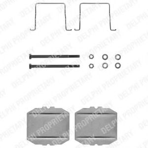Скобы тормозных колодок DELPHI LX0122