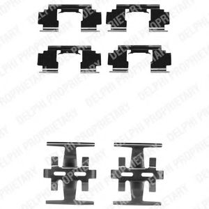 Скобы тормозных колодок DELPHI LX0130