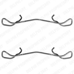 Скобы тормозных колодок DELPHI LX0169