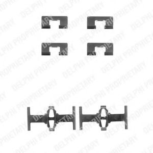 Скобы тормозных колодок DELPHI LX0197