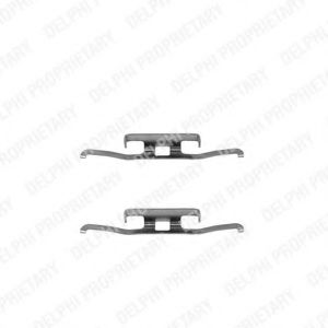 Скобы тормозных колодок DELPHI LX0198