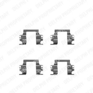 Скобы тормозных колодок DELPHI LX0207