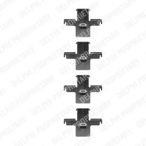 Скобы тормозных колодок DELPHI LX0222