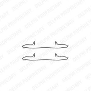 Скобы тормозных колодок DELPHI LX0223