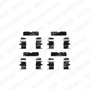Скобы тормозных колодок DELPHI LX0225
