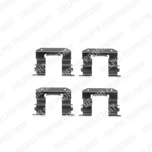 Скобы тормозных колодок DELPHI LX0238
